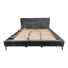 NEW Eastern King Saatva Sontorini Velvet Bed Frame. Original Price: $1,695