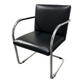 NEW Gordon International Mies Van Der Rohe Brno Tubular Arm Chair. Original Price: $1,495