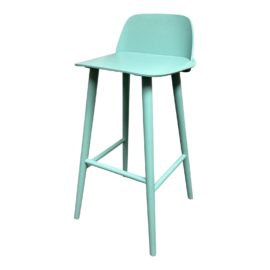 NEW Muuto David Heckler Nerd Bar Stool in Sky Blue Original Price: $635