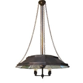 Robert Ogden Classic Mirror 4 Light Chandelier. Original Price: $4,950