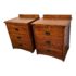 Restoration Hardware Michael’s Furniture Mission Style 3 Drawer Nightstands, a Pair