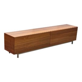 Bo Concept Walnut Finish Media Cabinet. Original Price: $2,500
