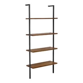 CB2 Helix Acacia Wood + Metal Frame Wall Mounted Shelves. Original Price: $350
