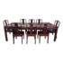 Rosewood Extension Dining Room Table + Set of Eight Dining Room Chairs