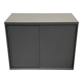 The Hon Manufacturing Company Gray Sliding 2-Door Metal File Cabinet