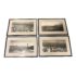 Vintage Age Framed Photos Historic San Francisco Aerial Views, Set of Four