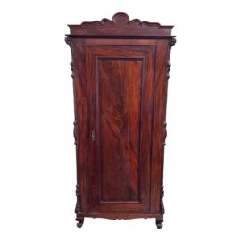 Vintage Flame Mahogany Armoire