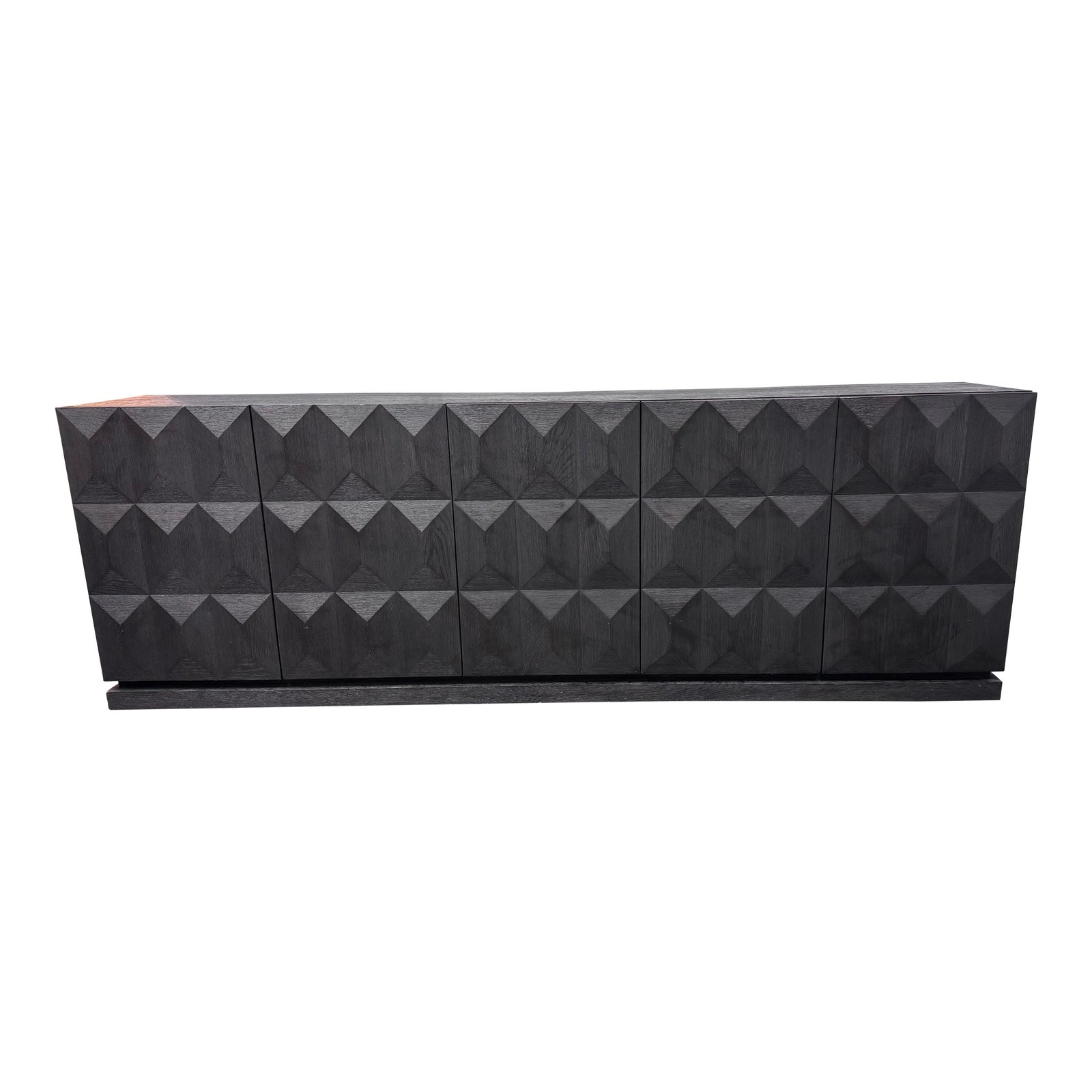Restoration Hardware Geometric Four Door Sideboard. Original Price: $3,200 - Design Plus Gallery Restoration Hardware Geometric Four Door Sideboard. Original Price: $3,200 - Design Plus Gallery