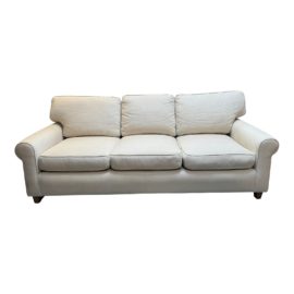 Patricia Edwards Hollyhock Custom 3 Seat Linen Sofa. Original Price: $6,700
