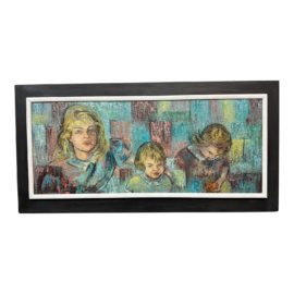 Alice De Boton Grande Souer Encaustic Portrait, Framed