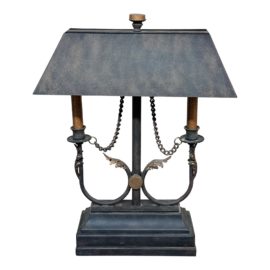 Vintage Bouillotte Style Table Lamp