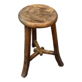 Antique Three Legged Wood Stool