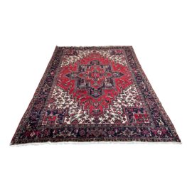 Vintage Persian Heriz Area Rug - 8′1″ × 11′3″