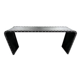 Dovetail Furniture Hampton Console Table in Gunmetal Finish. Original Price: $1,450
