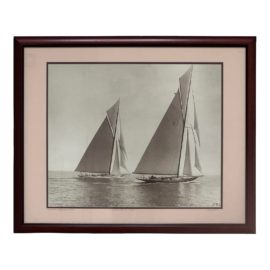 Edwin Levnick Maritime Photography Print - Resolute + Vanite, C.1914