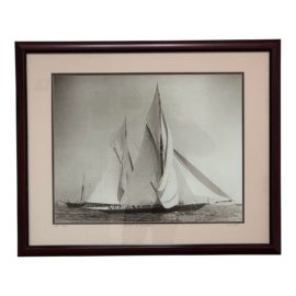 Edwin Levnick Maritime Photography Print - Vigilant & Valkyrie 2 C.1893