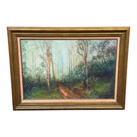 Florence Eden Path in the Woods, Original Painting