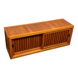 Japanese Teak Shoe Storage Bench