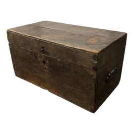 Antique Wood Treasure Chest