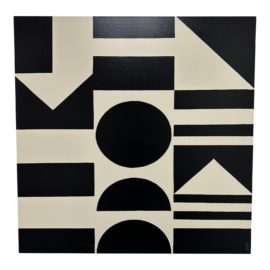 Left Bank Graphis III Black + White Art Print. Original Price: $860