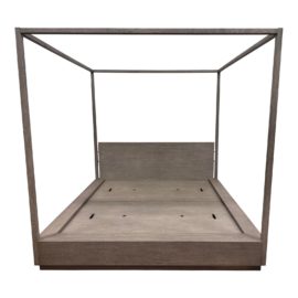 Eastern King Restoration Hardware Van Thiels Machinto Panel Canopy Bed. Original Price: $5,460