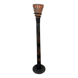 House of Mann Custom Terracotta + Metal Floor Lamp