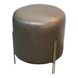 Interlude Home Betina Faux Leather Ottoman. Original Price: $1,429