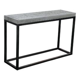 Restoration Hardware Metal Top Console Table. Original Price: $650