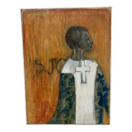 Unknown Artist Showing a Young Boy With Christian Robe Painting