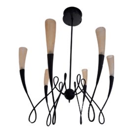 Terzani Jean-Fracois Crochet ItalyVirgin Six Light Chandelier. Original Price: $3,254