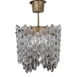 Orrefors Carl Fagerlund 3-Light Semi Flush Pendant. Original Price: $12,500