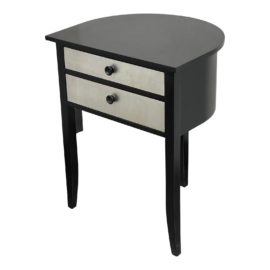 Hickory Chair Thomas O'Brien Espresso Finish Semi Round Side Table