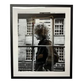 CB2 Sonic Editions Bob Dylan '66 Black-And-White Photo Print, Framed. Original Price: $900