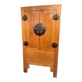 Vintage Chinese Elmwood Wedding Cabinet