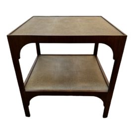 Woodbridge Savoye Lamp + Side Table. Original Price: $1,055