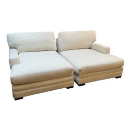 CR Laine Big Easy Custom Chaise Lounges, a Pair. Original Price: $8,400