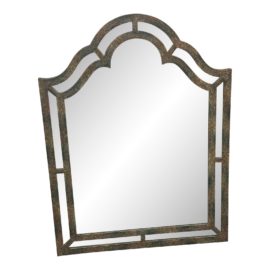 Custom Patina Double Framed Corona Wall Mirror