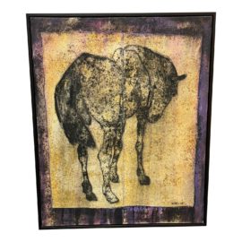 Joel Javier La Ventana VIII Original Mixed Media Painting, Framed