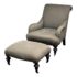 Lee Industries Custom Lounge Arm Chair + Ottoman. Original Price: $1,400