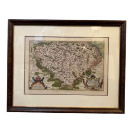 Vintage 16th Century Bohemia Czech Republic Map
