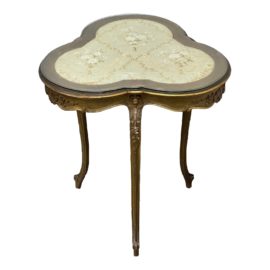 Vintage Triangle Florentine Side Table