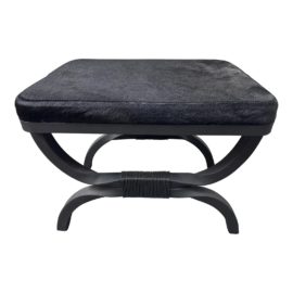 Brent Beldock for Cb2 Black Serpette Cowhide Stool. Original Price: $600