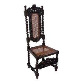 Early 20th Century English Jacobean Lion Side Chairs