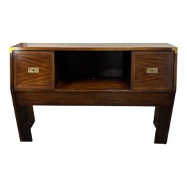 Queen Size Dixie Furniture Act II Collection Campaign Style Headboard