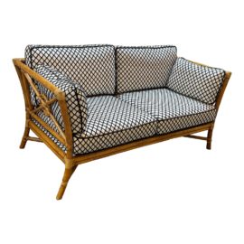 McGuire Furniture Custom Target Bamboo Settee