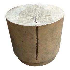 Holmes Wilson Furniture Custom Cement Side Table. Original Price: $1,100