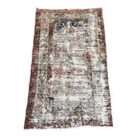 Vintage Distressed Wool Area Rug - 2′12″ × 4′8″. Original Price: $350