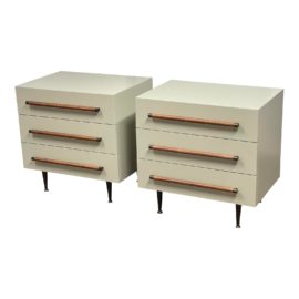 NEW Brownstone Furniture Audrey 3-Drawer Nightstands, a Pair. Original Price: $3,480