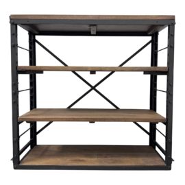 Restoration Hardware French Railroad Library Low Bookcase