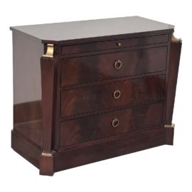 Thomas Pheasant for Baker Furniture Mahogany Empire Bedside Table